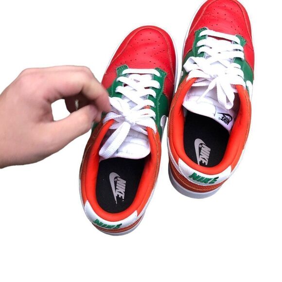 RARE 2021 Nike Dunk Low By You 'Christmas Green' Size 10 - Picture 8 of 14